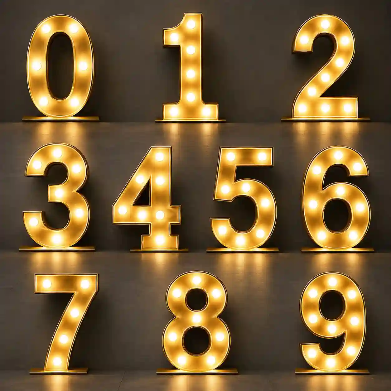 Number Marquee LED Light